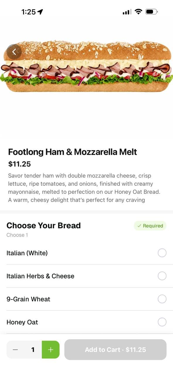 Let's Eat app: Product