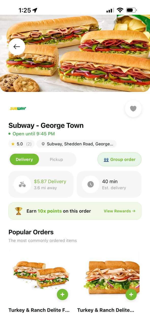 Let's Eat app: Restaurant